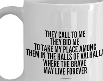Viking Odin Prayer Mug - Viking Heritage - Yule Norse Gift For Heathens