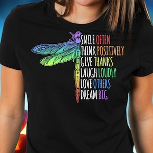 Dragonfly Gift, Dragonfly Shirt, Dragonfly Art, Dragonfly Rainbow, Dragonfly Quote, Dragonfly Saying, Colorful Dragonfly, Dragonfly Lover