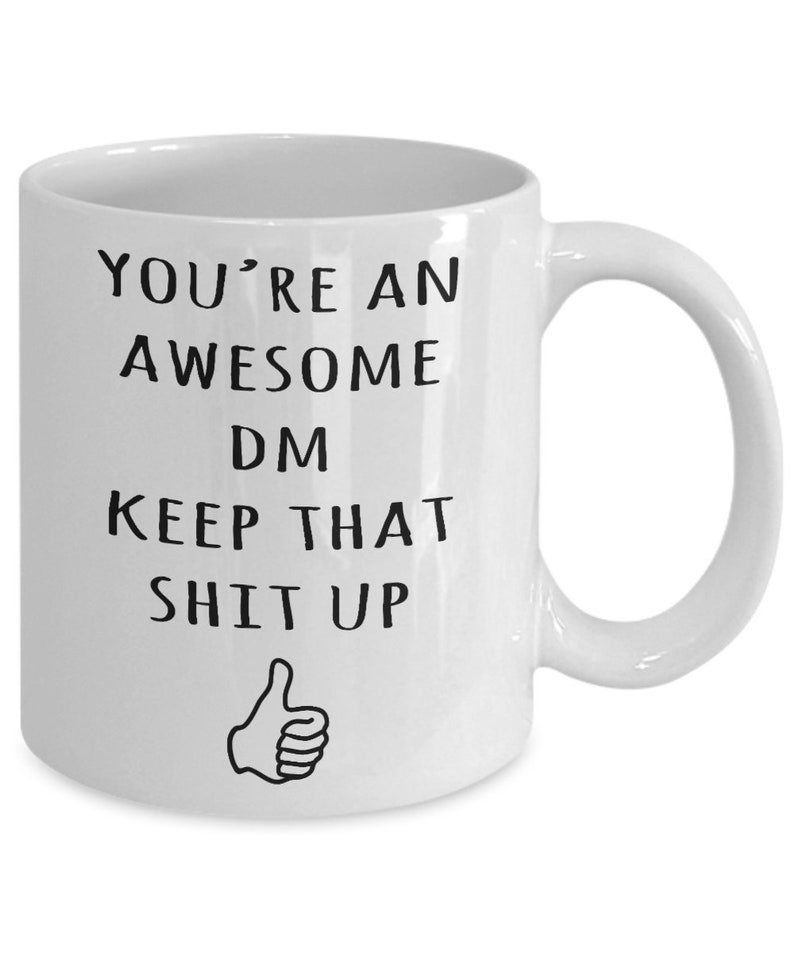 DM Gifts, DM Mug, Dungeon Master Mug, Awesome DM, Dungeons And Dragons Mug, Funny Gag Gift For Dungeon Master, World's Best Dungeon Master image 2