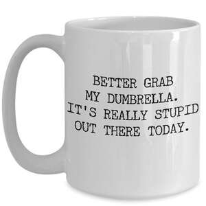 Office Gifts For Men And Women, Funny Coworker Gift, Better Grab My Dumbbrella, Funny Boss Mug, Office Gag Gifts, Office Humor, Work Humor image 2