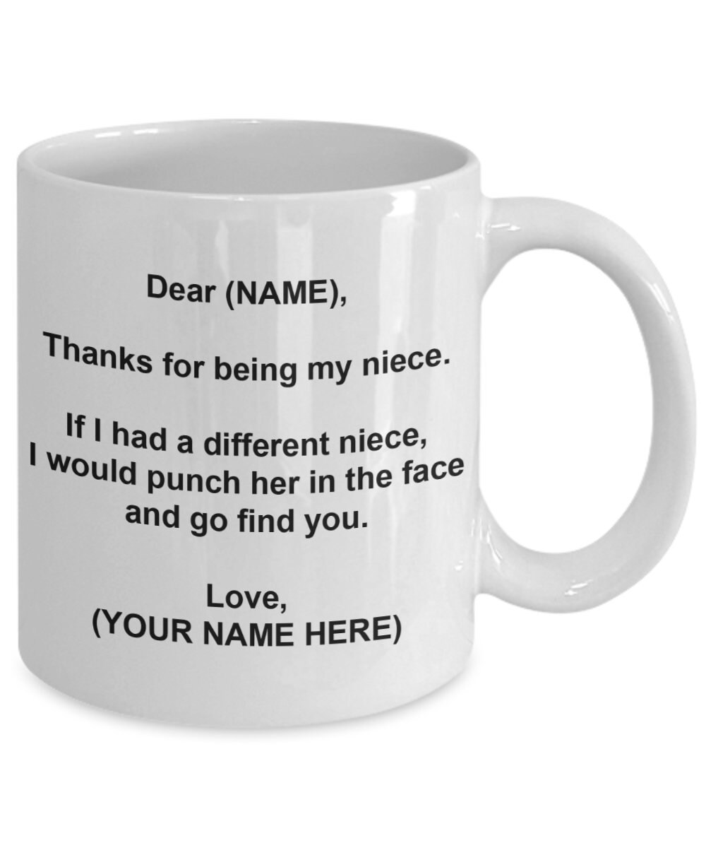 Niece Mug Niece Gift Personalized Niece Mug Custom Made Etsy UK