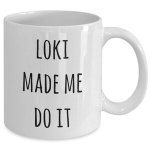 Taza Loki, Loki Gifts, Loki Made Me Do It, Taza Nórdica, Pagan Mug, Idea de Regalo Pagano Nórdico, Regalo Vikingo, Taza Vikinga, Mitología Nórdica Loki imagen 2