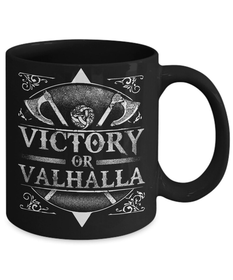Victory or Valhalla Viking Coffee Mug - Etsy