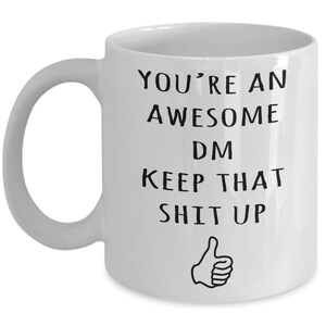 DM Gifts, DM Mug, Dungeon Master Mug, Awesome DM, Dungeons And Dragons Mug, Funny Gag Gift For Dungeon Master, World's Best Dungeon Master image 3