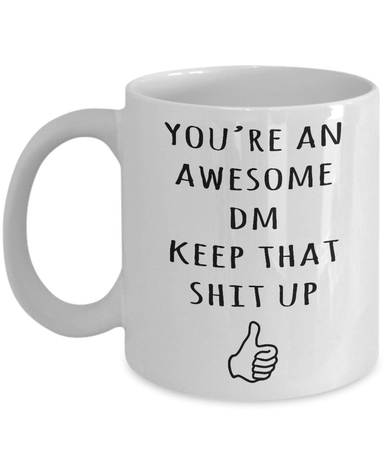 DM Gifts, DM Mug, Dungeon Master Mug, Awesome DM, Dungeons And Dragons Mug, Funny Gag Gift For Dungeon Master, World's Best Dungeon Master image 3