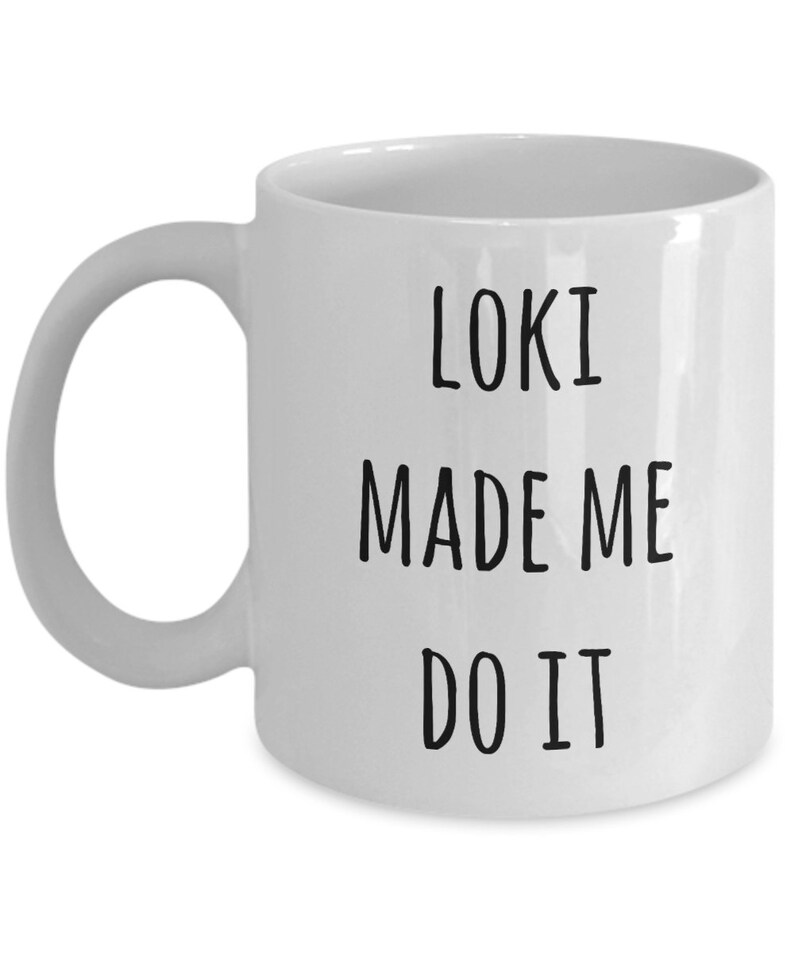 Taza Loki, Loki Gifts, Loki Made Me Do It, Taza Nórdica, Pagan Mug, Idea de Regalo Pagano Nórdico, Regalo Vikingo, Taza Vikinga, Mitología Nórdica Loki imagen 3