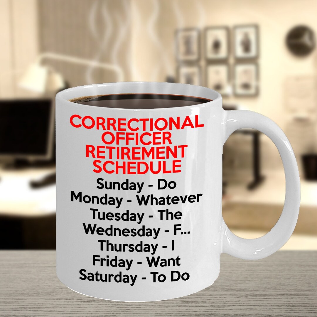 Correctional Officer Retirement Gifts for Women and Men, Retired CO Mug, Funny Gift Idea for