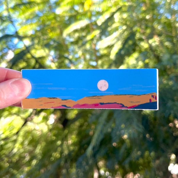 Canyon Moonrise Sticker