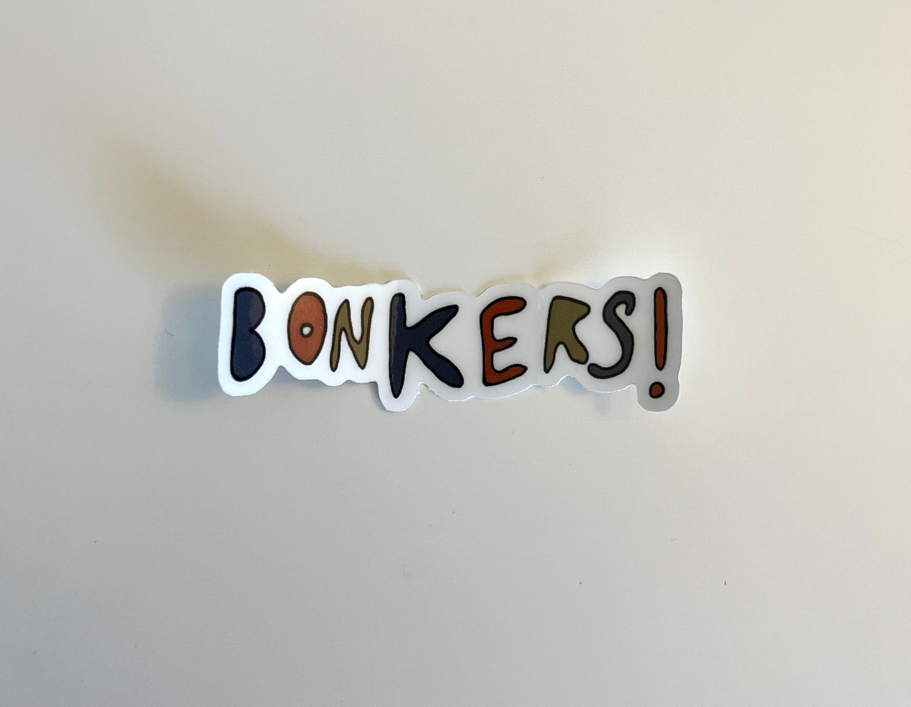 Bonkers! Transparent Sticker - Etsy