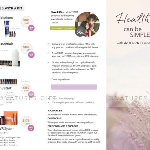 Introductie tot oliën - doTERRA marketingbrochure - Amerikaanse markt 2023 (8,5X11 formaat)