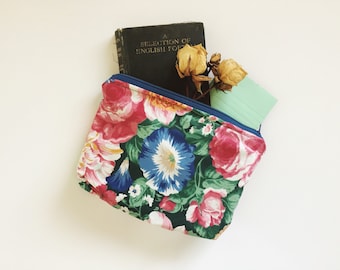 Maximalist Flower Travel/Makeup/Pencil Pouch
