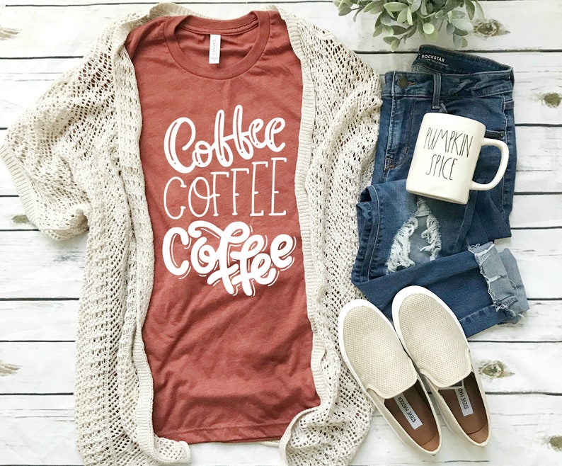 Coffee Shirt women's clothing clothing gift pumpkin image 0