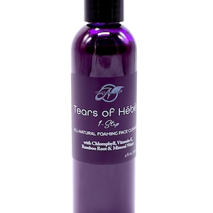 Tränen von Hēbē® All Natural Face Cleanser mit Chlorophyll, Vitamin E, afrikanischer schwarzer Seife, rohem artesischem Mineralquellwasser