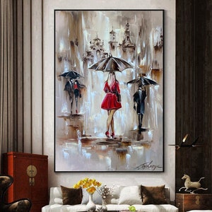  Pintura abstracta bailarina bailarina ballet niña lienzo  pintura al óleo pintada a mano, figuras elegantes, cuadros de acuarela para  sala de estar, estudio de baile, centro de arte, blanco, 47.2 x