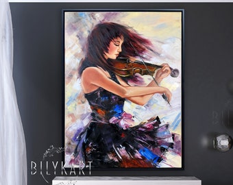 油絵バイオリンを弾く女ベッドルームの装飾絵画 71N3IihmCFL._UF350,350_QL50_.jpg
