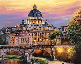 Yukiの絵 イタリア ウルビーノ 油彩画 （WHAT CAFE