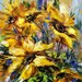 Ukraine Sunflower Oil Painting Original Artwork Abstract Sunflowers ...