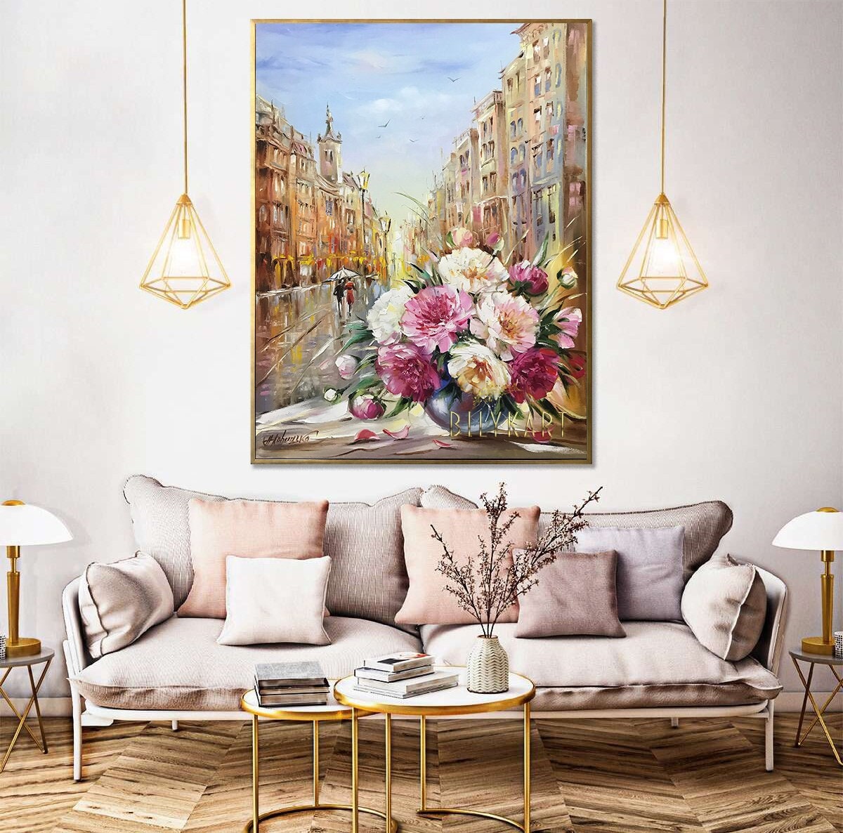 3 Matching Paintings on Canvas Set of Three Wall Art Framed Woman Oil  Paintings 3 Piece Art Work 30x40 Triptych Wall Art Large Paintings Set 