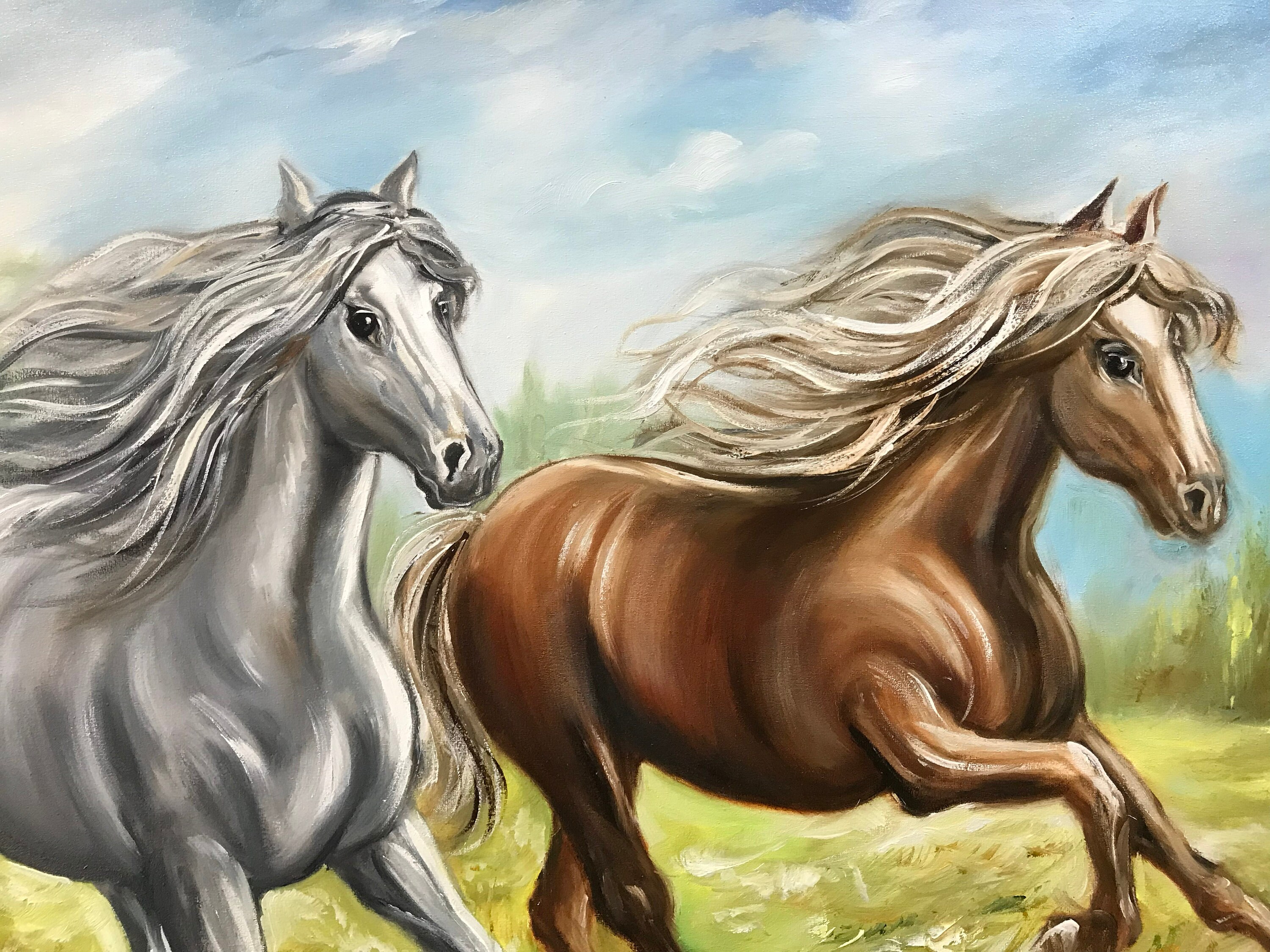 HORSE 油絵アート HORSE 油絵アート