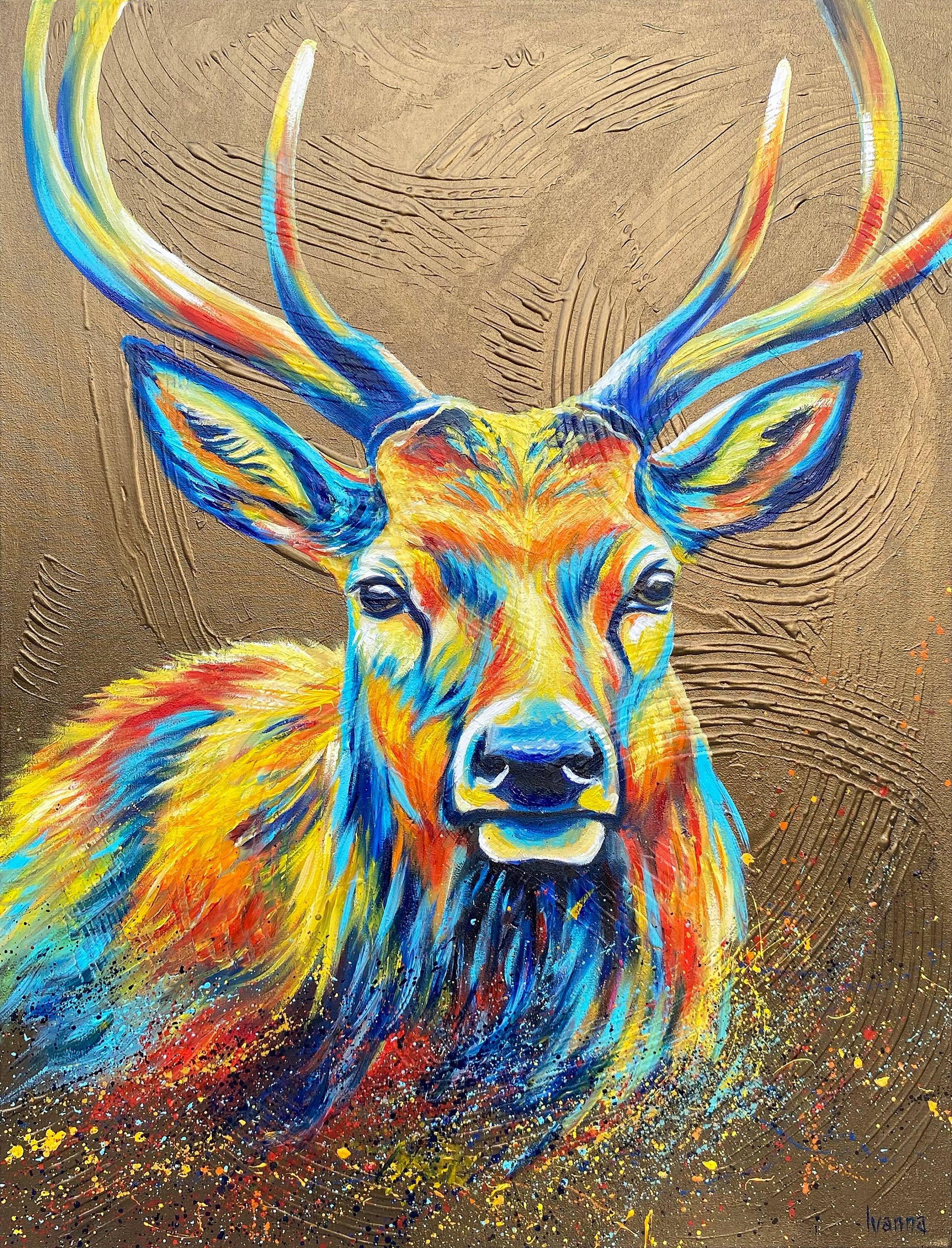 ヘラジカアート(moose、大きい、正方形) img61128606.jpg