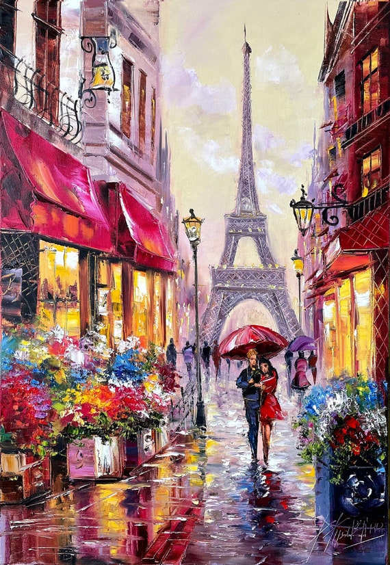 本物　真作　油彩画　直筆肉筆　フランス　パリ　エッフェル塔、風景画　豪華額装品 楽天市場】絵画 油彩画 F6号 エッフェル塔の見える街角 渡瀬七生