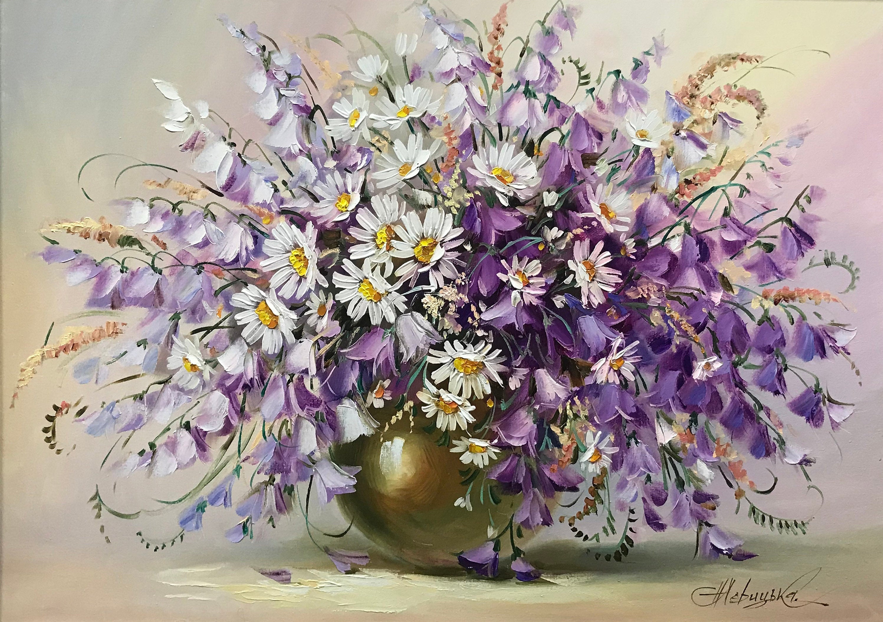 Dancing in the Meadow, 24x30 Oil Sticks on Canvas – Melissa Fine Art