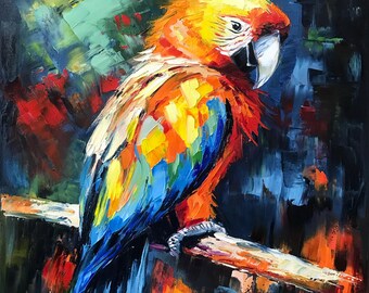 絵画　自然　鳥　小鳥　オウム　緑　絵　熱帯雨林　鳥　雑貨　バード 絵画 自然 鳥 小鳥 オウム 緑 絵 熱帯雨林 鳥 雑貨 バード バリ