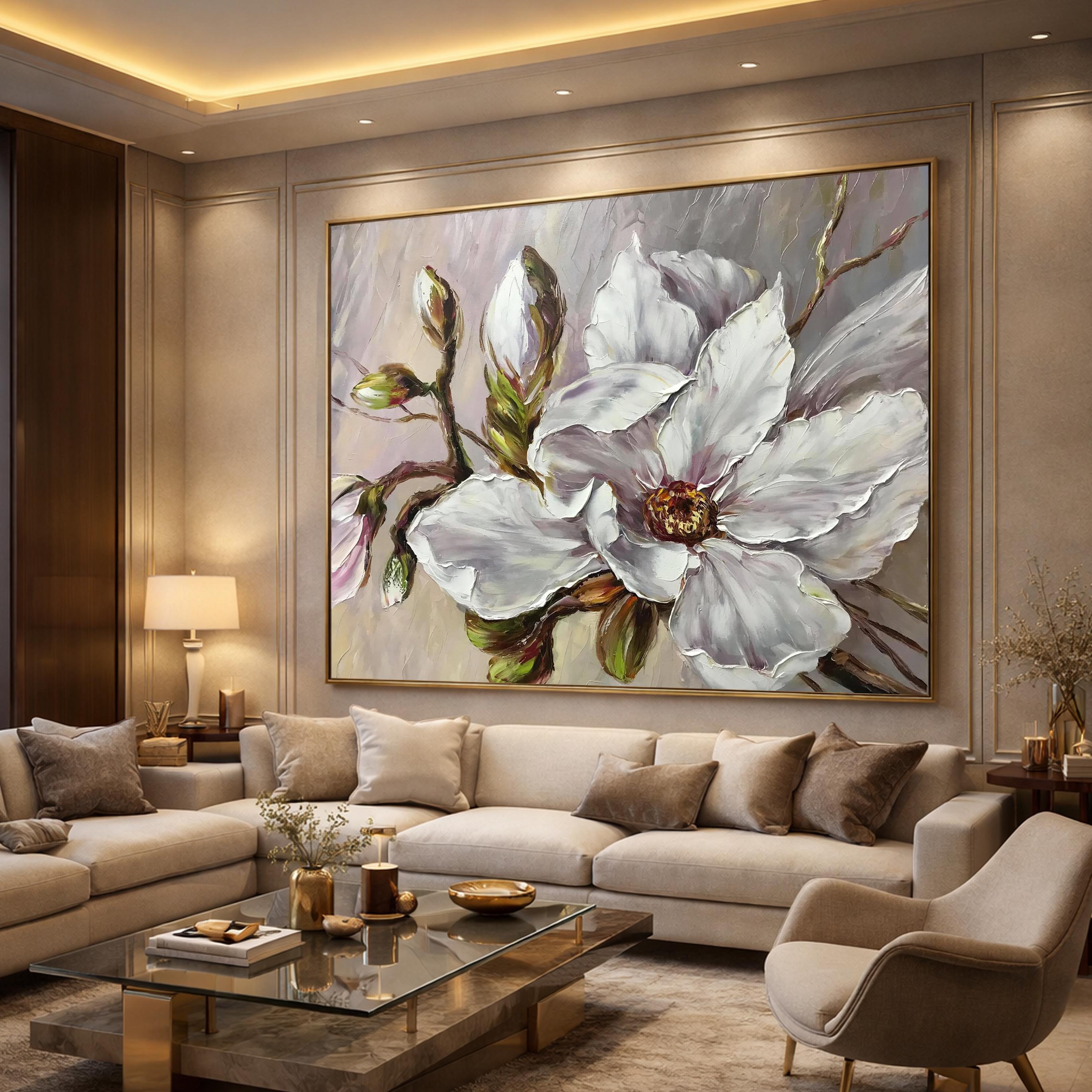 Wall Art Maglonia Flower Large Canvas Oil Painting Nigeria Wall Art Maglonia Flower Large Canvas Oil Painting Nigeria