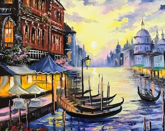 ヴェネツィアの絵画 オリジナル ヴェネツィア イタリア ウォールアート