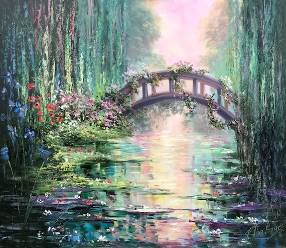 Claude Monet Painting on Canvas 