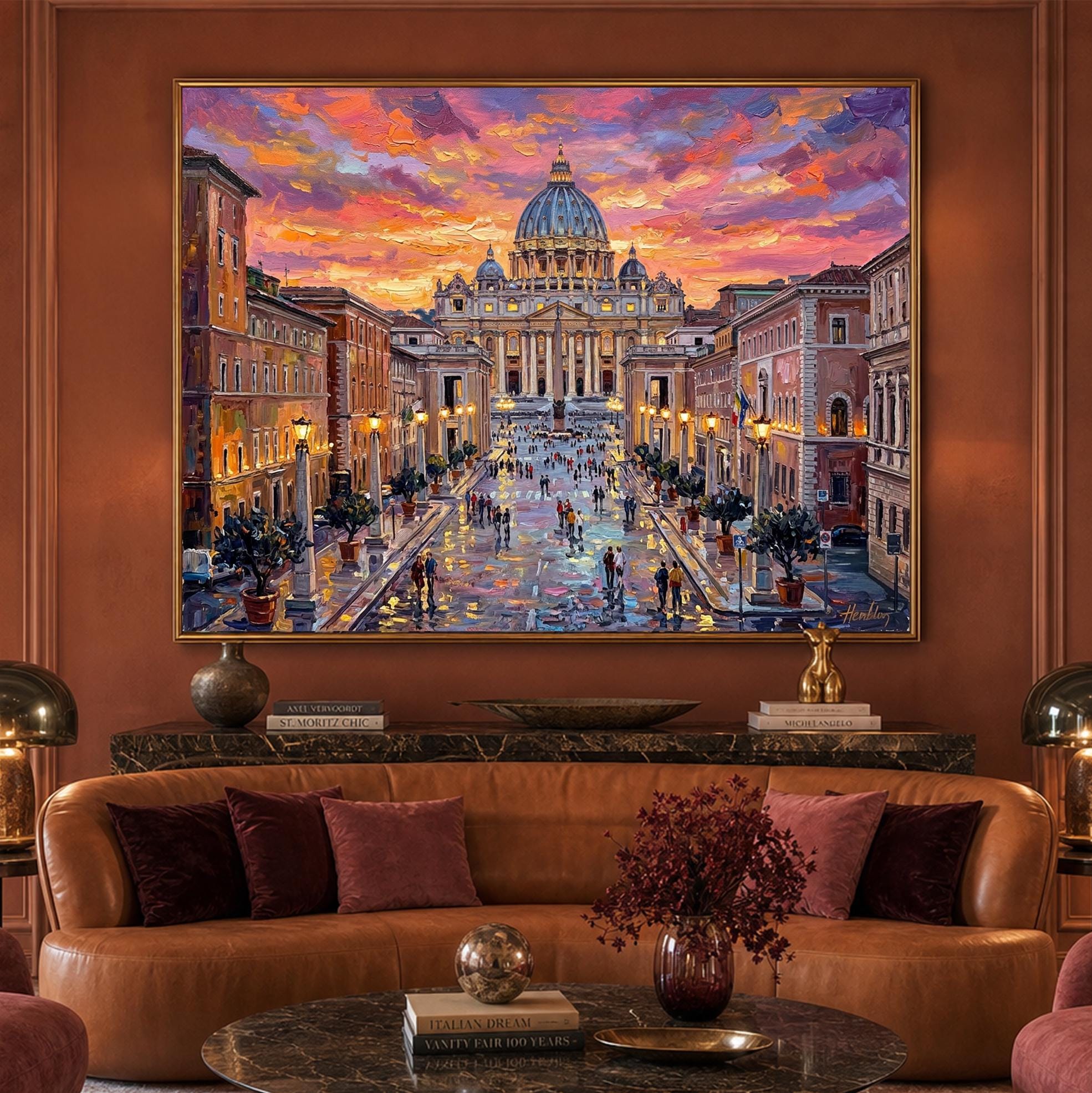 バチカン市国油絵、サン・ピエトロ大聖堂のオリジナル壁画、イタリア