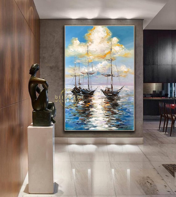 油彩画 帆船の風景　額縁なし 油彩画 帆船の風景 額縁なし t8XvWbkhhfqTZQ22jNyjDS.jpg@jpg