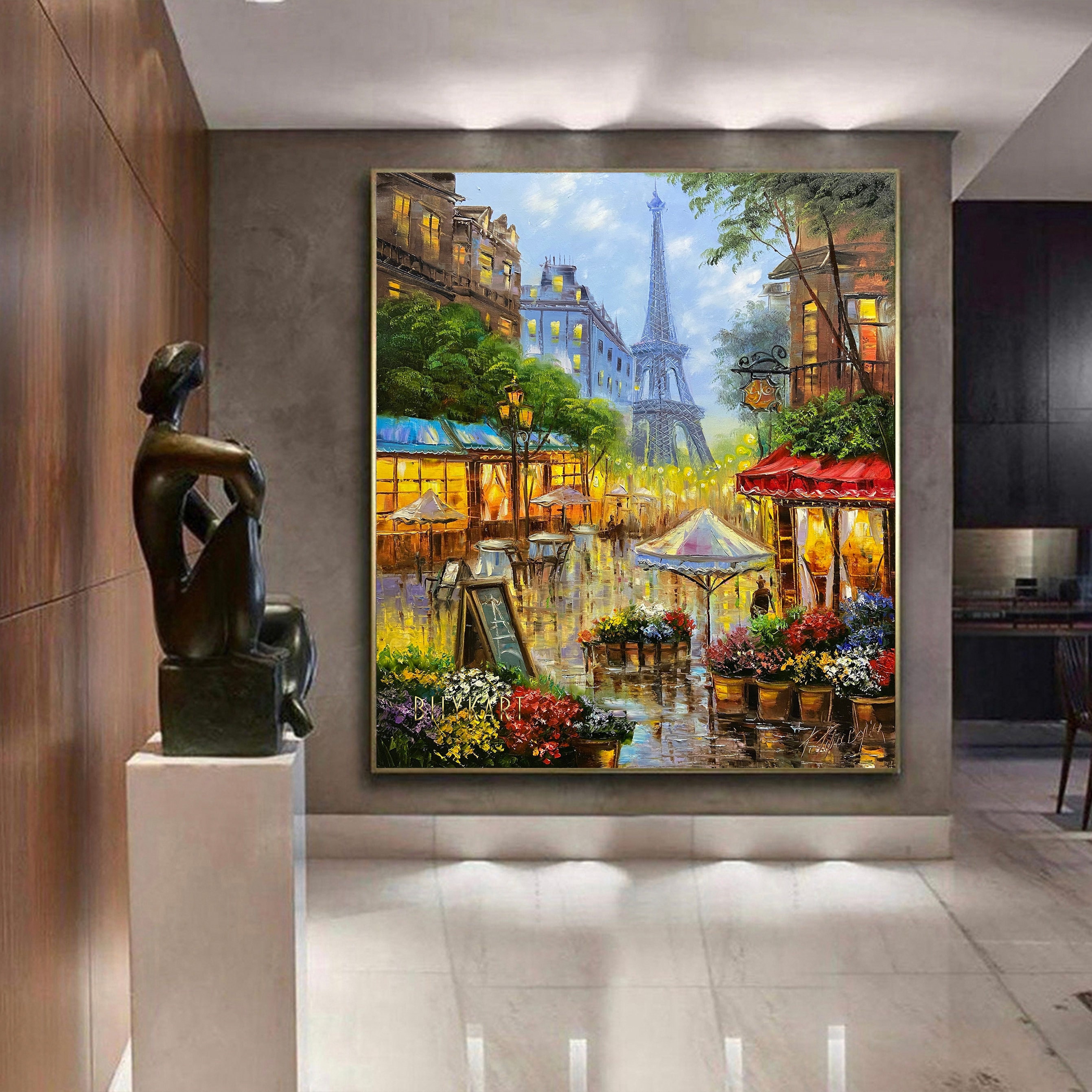 Eiffel Tower Oil Painting