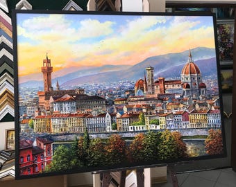 フィレンツェのキャンバス絵画 フィレンツェ イタリア 壁アート