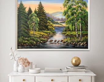Impression Sur Toile Forêt Nature Moderne 100x75 Cm XXL Tableau Decoration Murale Intisse 93997186