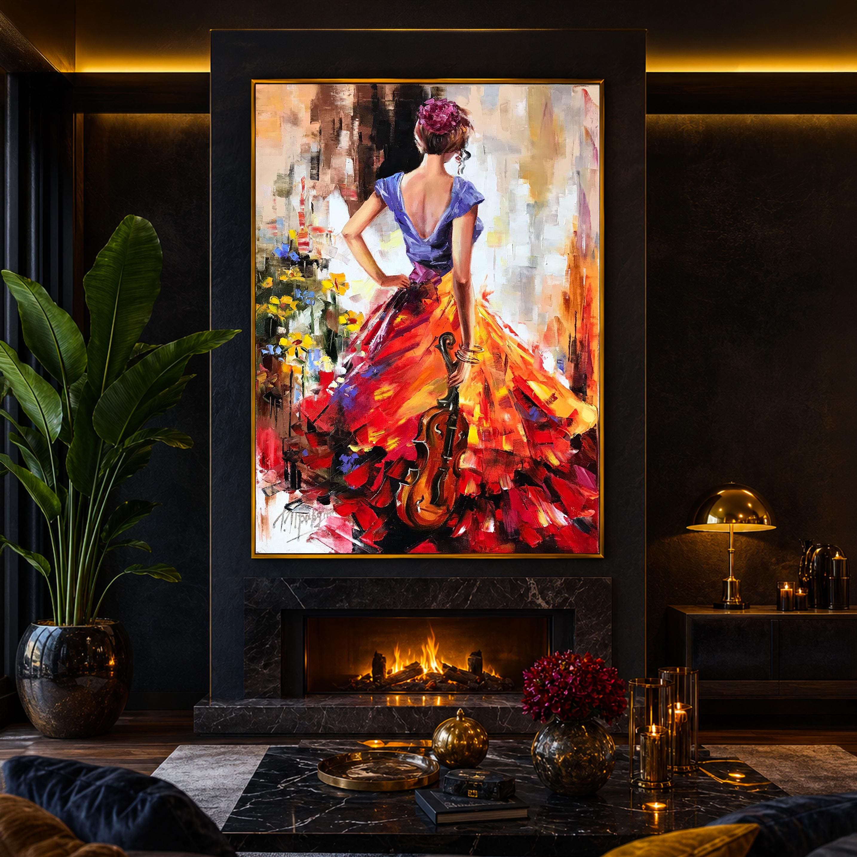 Figured'Art Peinture par Numéro Adulte Violoniste en Concert - Kit de Loisir Créatif DIY Numéro d'Art - 40x50cm sans châssis - Beaux-Arts et Loisirs créatifs Figured'Art Peinture par Numéro Adulte Violoniste en Concert - Kit de Loisir Créatif DIY Numéro d'Art - 40x50cm sans châssis - Beaux-Arts et Loisirs créatifs