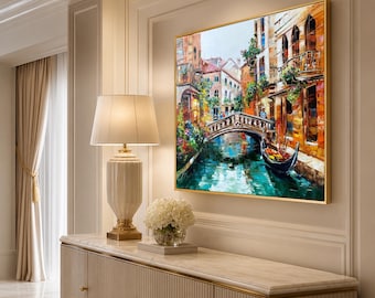 ヴェネツィア油絵 オリジナル イタリア絵画 ヴェネツィア美術 イタリア