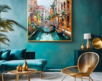 ヴェネツィア油絵 オリジナルイタリア絵画 ヴェネツィアアート