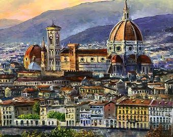 フィレンツェのキャンバス絵画 フィレンツェ イタリア 壁アート