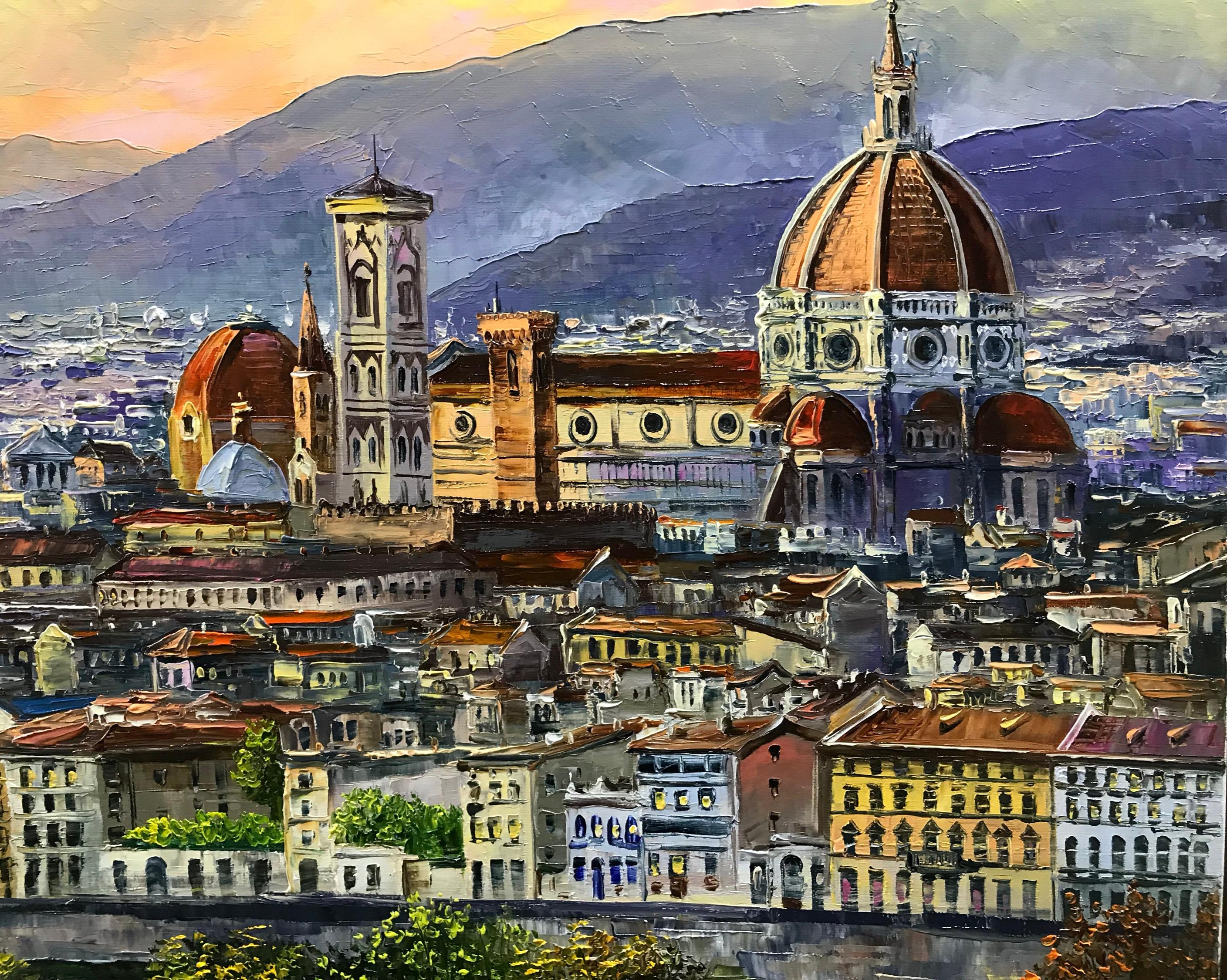 【絵画 フィレンツェ】 フィレンツェのキャンバス絵画 フィレンツェ イタリア 壁アート