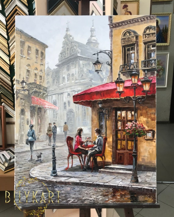 Personalized Paris Canvas Wall Art, Set of 3, French Cafe Art