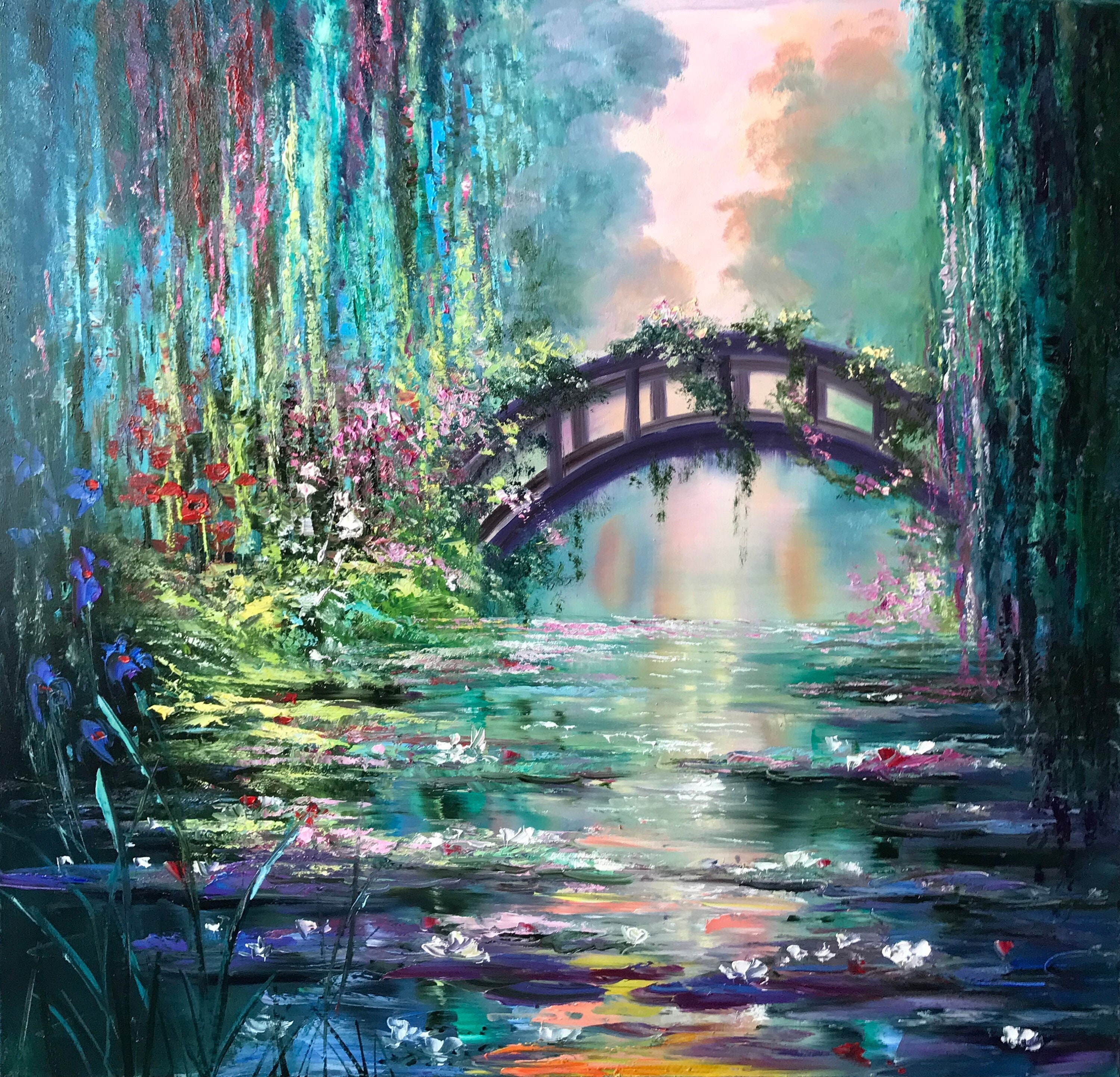 Claude Monet Painting on Canvas Claude Monet Painting on Canvas