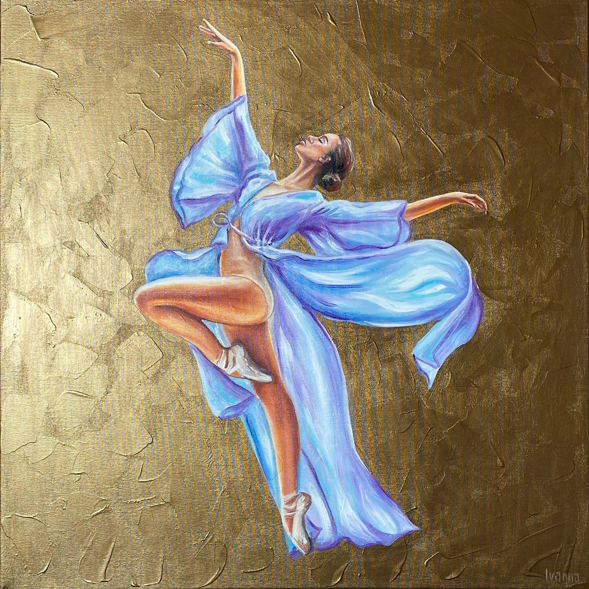 『1年保証』 踊る女性絵画 社交ダンスアート キャンバスアート バレリーナ 絵画