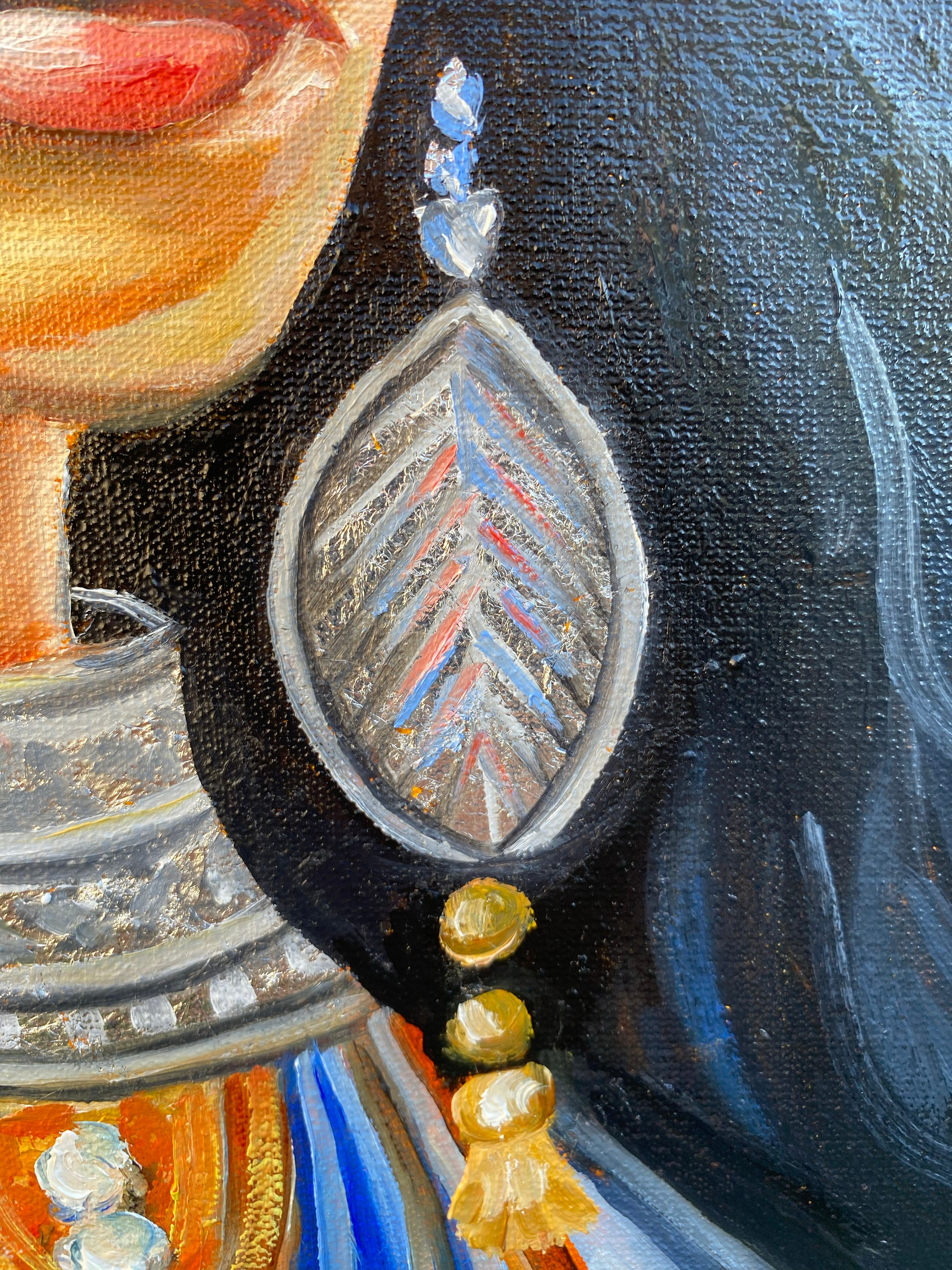 Indigenous Woman Oil Painting Original Beautiful Native American Woman ...