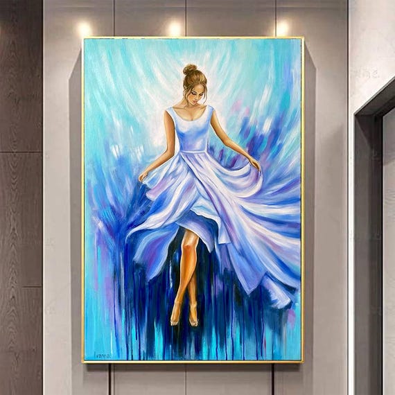 abbis blue dress broad city Abstract Print Dress main image 0