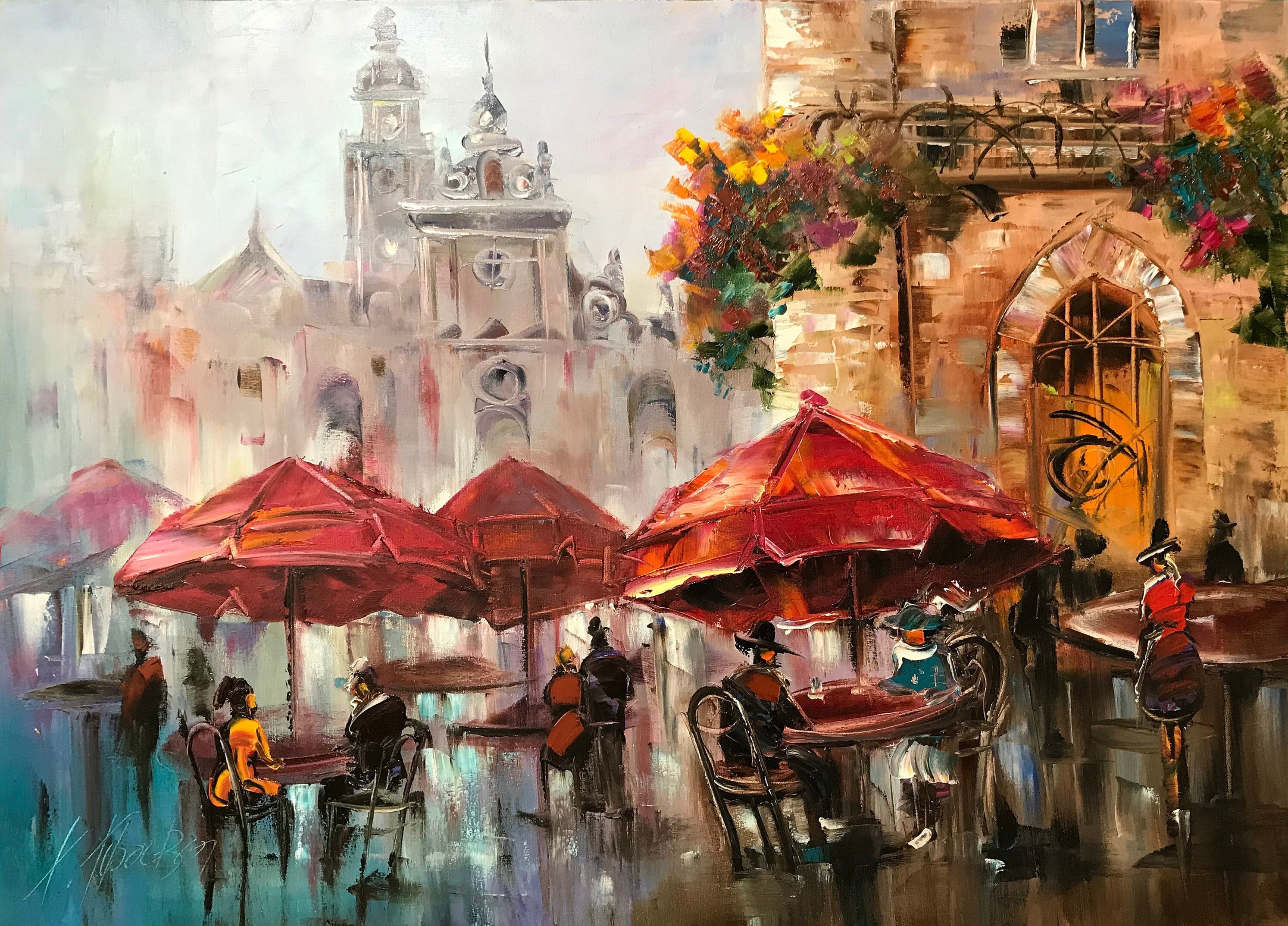 Cafe painting sales