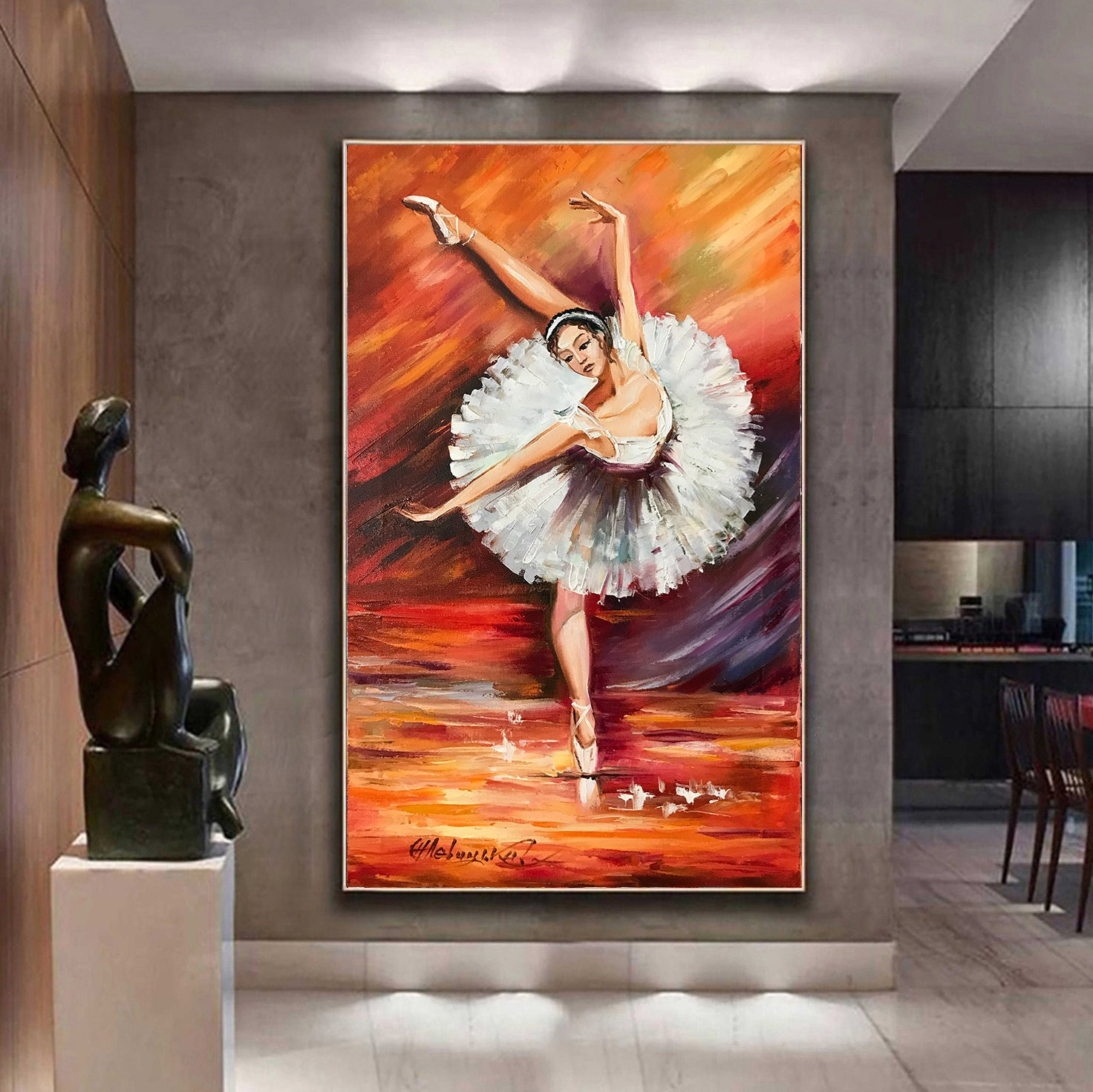 絵画 インテリア 油絵 F4-040414 人物 可愛い女の子（バレエ） 絵画 油絵 F4-040414 人物 可愛い子（バレエ）