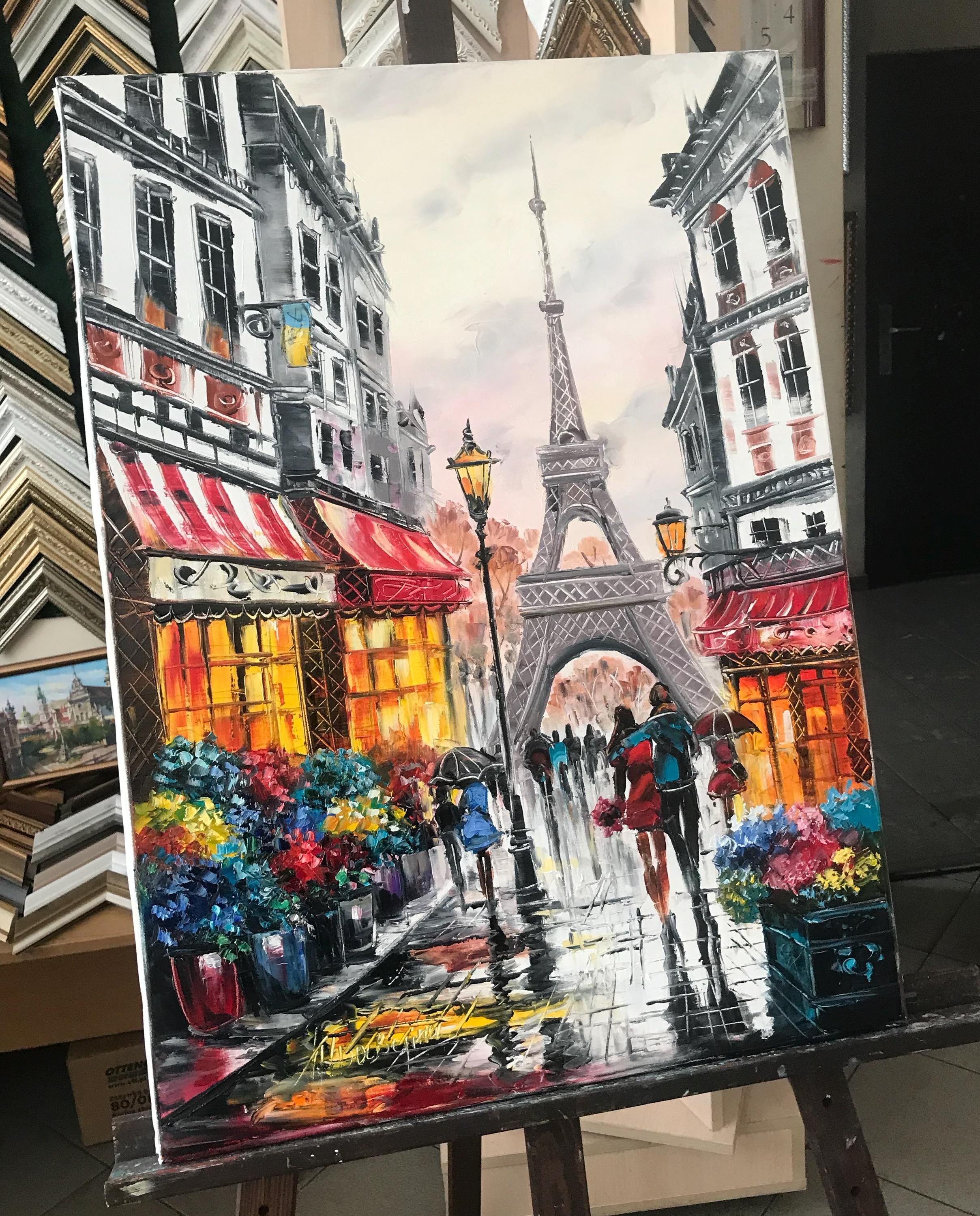 油絵　絵画　フランス　平和　自由　愛　Paris 油絵 絵画 フランス 平和 自由 愛 Paris 油絵絵画フランス平和自由愛