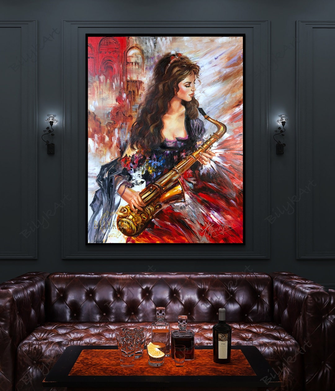 油絵15号　額付き　静物画　音楽の調べと舞の響き Amazon.co.jp: 椅子の上のギター 19 点の絵画 1913 年キュビズム