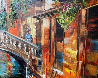 ヴェネツィア油絵 オリジナルイタリア絵画 ヴェネツィアアート ヴェネツィア油絵 オリジナルイタリア絵画 ヴェネツィアアート